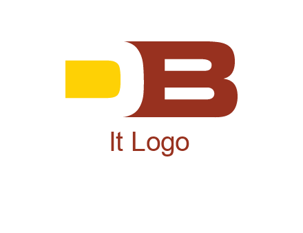 negative spacing letter D with letter B