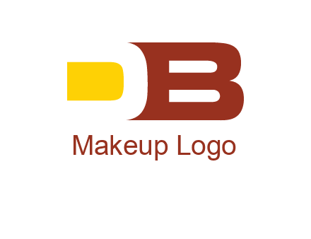 negative spacing letter D with letter B