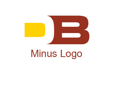negative spacing letter D with letter B