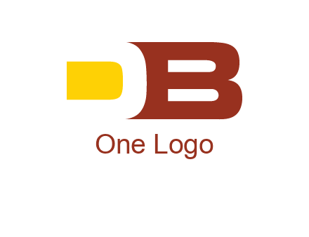 negative spacing letter D with letter B