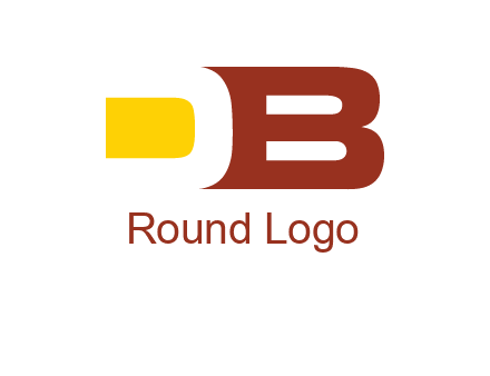 negative spacing letter D with letter B