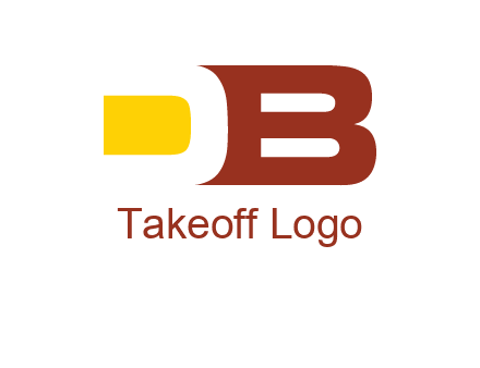 negative spacing letter D with letter B