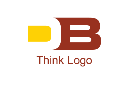 negative spacing letter D with letter B