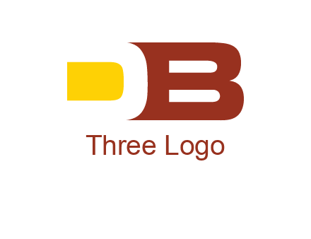negative spacing letter D with letter B
