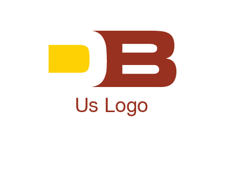 negative spacing letter D with letter B