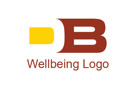 negative spacing letter D with letter B