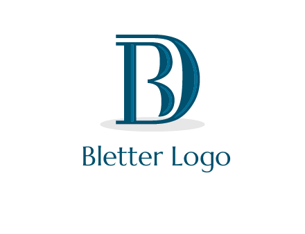 letter B in letter D