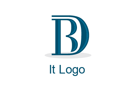 letter B in letter D