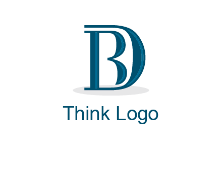 letter B in letter D