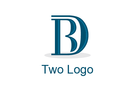letter B in letter D