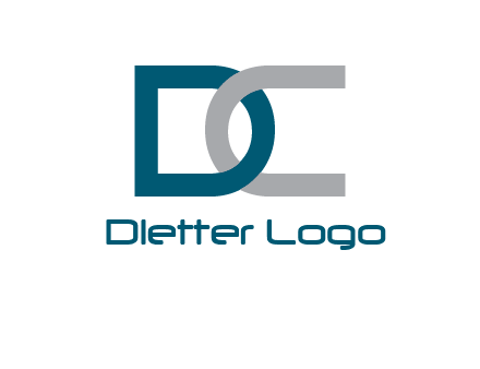 letter D and letter C intertwining 