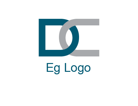 letter D and letter C intertwining 