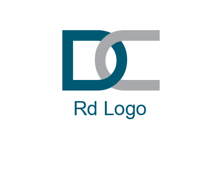 letter D and letter C intertwining 