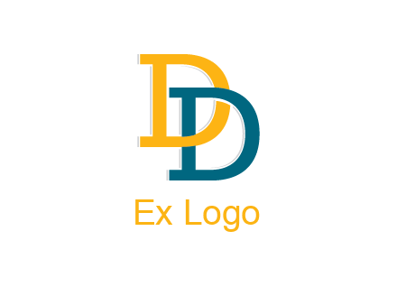 letter D intertwining with letter D
