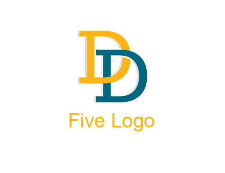 letter D intertwining with letter D