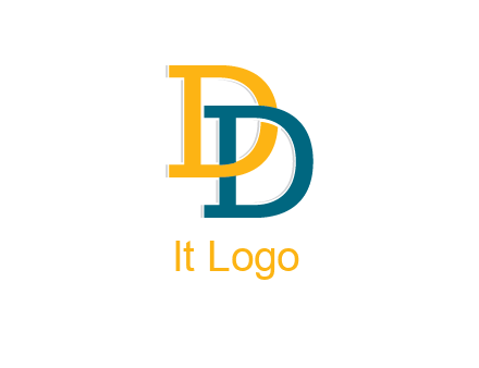 letter D intertwining with letter D