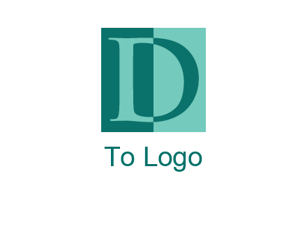two tone letter in two boxes