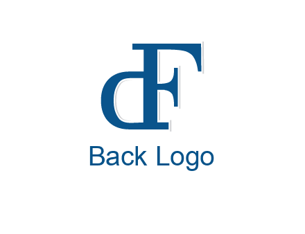 letter D formed from letter F