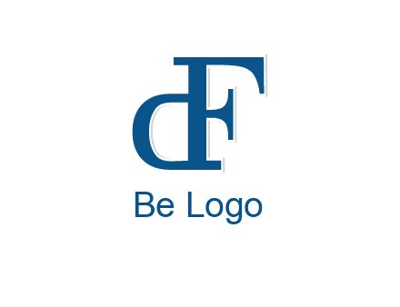 letter D formed from letter F