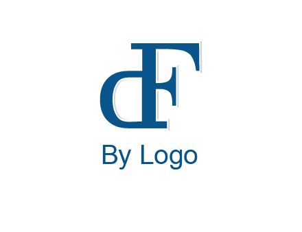 letter D formed from letter F