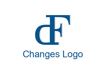 letter D formed from letter F