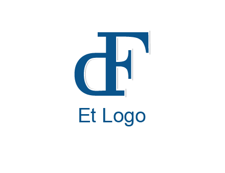 letter D formed from letter F