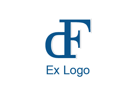 letter D formed from letter F