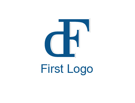 letter D formed from letter F