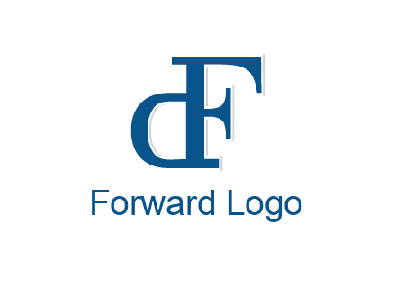 letter D formed from letter F