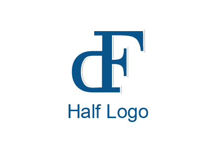 letter D formed from letter F