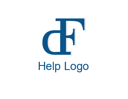 letter D formed from letter F