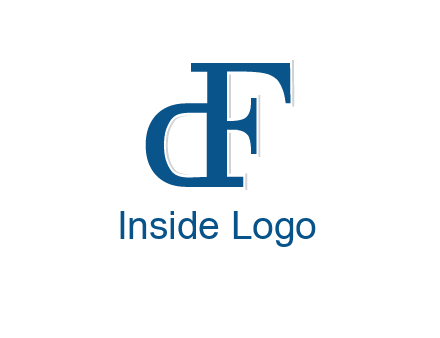 letter D formed from letter F