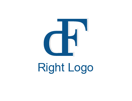 letter D formed from letter F