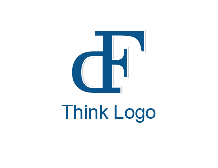 letter D formed from letter F