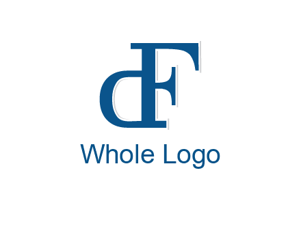 letter D formed from letter F