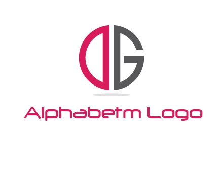 letter DG forming circle