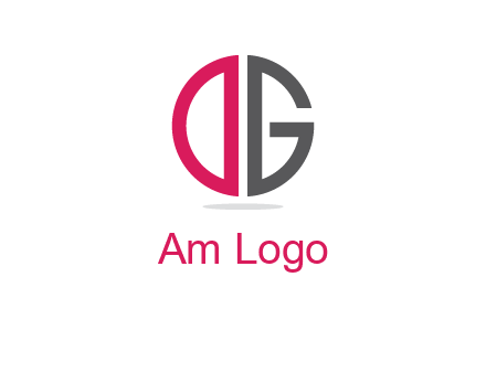letter DG forming circle