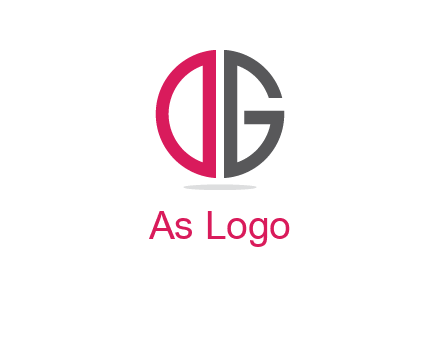 letter DG forming circle