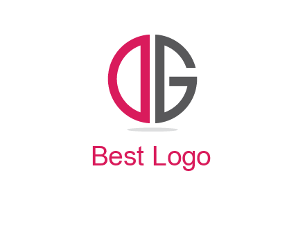 letter DG forming circle