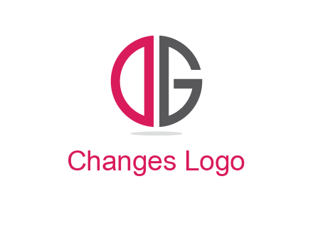 letter DG forming circle