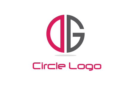 letter DG forming circle