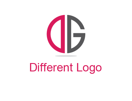 letter DG forming circle