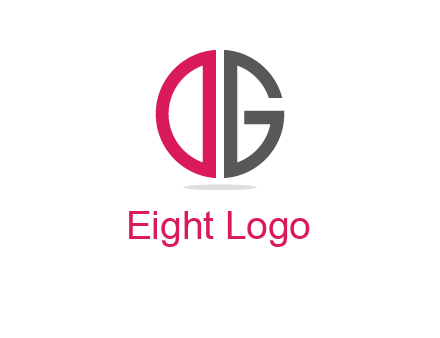 letter DG forming circle