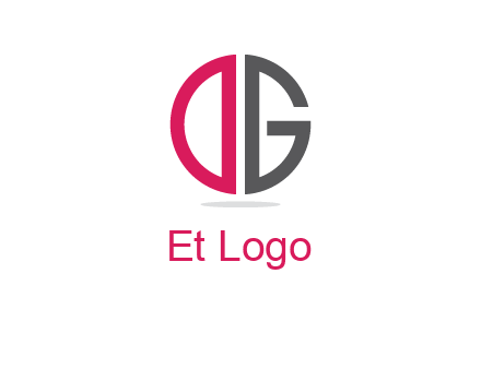 letter DG forming circle