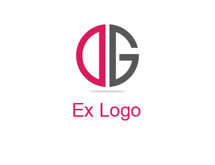 letter DG forming circle