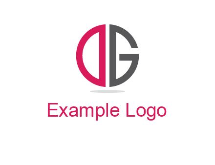 letter DG forming circle