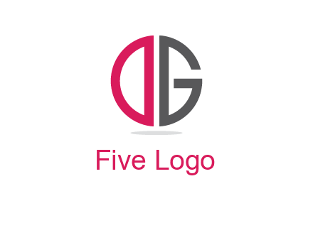 letter DG forming circle