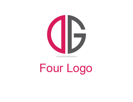 letter DG forming circle