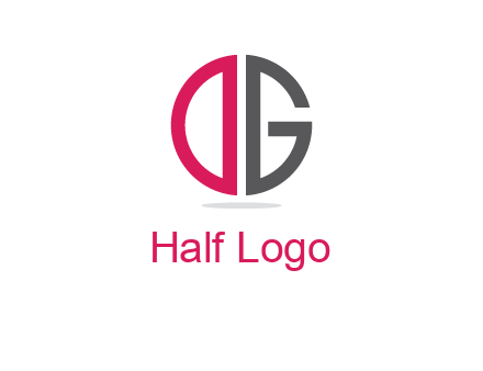 letter DG forming circle
