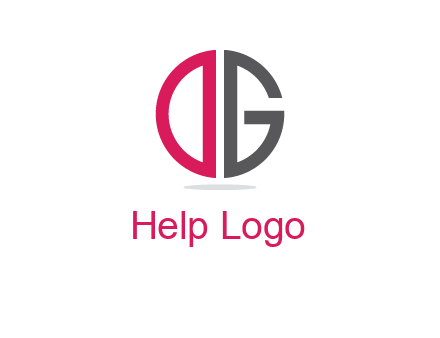 letter DG forming circle